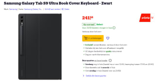 Samsung Galaxy Tab S9 Ultra Book Cover Keyboard - Zwart voor €241,56 bij Bol.com
