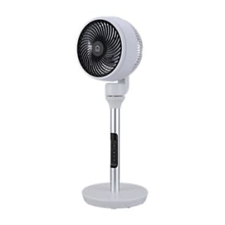 Grab a GoodHome white and silver fan from DIY for only £40