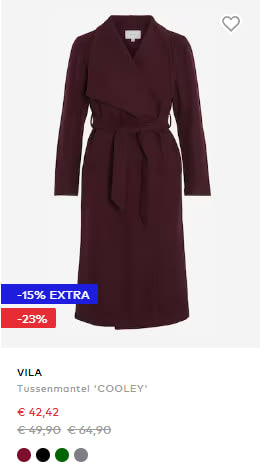 15% extra korting op seizoensdeals bij About You