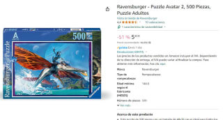 Puzzle Avatar 2, 500 Piezas marca Ravensburger por 5,40€