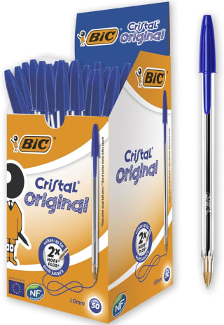 Pack 50 BIC Cristal Bolígrafos azul por 8,54€