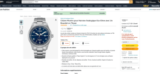 Reloj Citizen TITANIO Eco-drive SOLAR por 155,80€