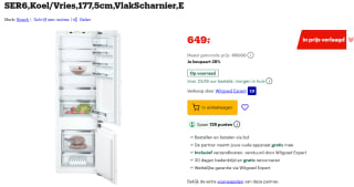 BOSCH KIS87AFE0 - Inbouw Koel-vriescombinatie voor €649 bij bol