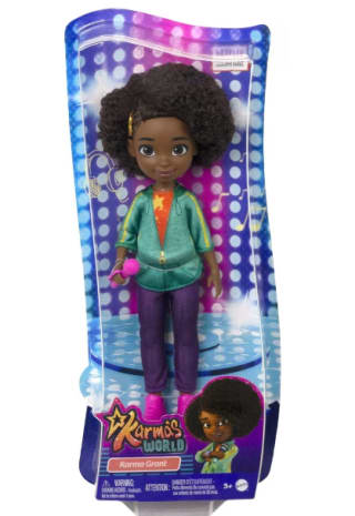 Muñeca Karma con pelo enraizado y micrófono El mundo de Karma por 9€