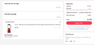 Taurus - Batidora de vaso Optima Easy 1500 por 27,79€