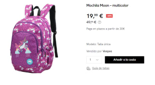 Mochila Kukuxumusu Moon Unicornio por 19.99€