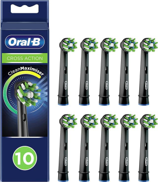 Oral-B Cross Action 8+2 GRATIS - CleanMaximiser opzetborstels voor €19,99 bij Amazon