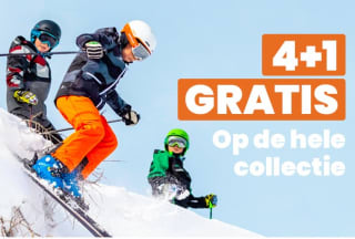 4+1 gratis op de gehele wintersport collectie van Pluto Sport