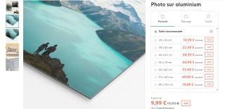 Photo sur aluminium à 9,99€