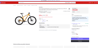 Bicicleta Merida BIG NINE 300 1x12 Shimano Deore M-6100 por solo 550€