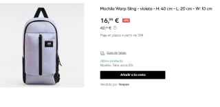 Mochila Vans Warp Sling por 16.9€