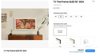 TV 50" Samsung The Frame (2024) - QLED à 748€