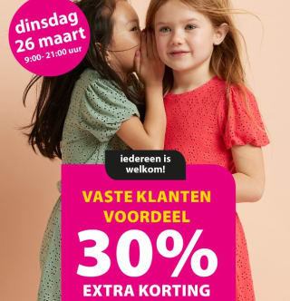 30% extra korting op de hele collectie bij terStal op 26 maart