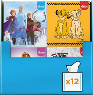 50%korting bij Bol.com op Kleenex tissues - Disney - Voordeelverpakking - 12 x 48 stuks