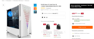 PcVIP Kano V1 Intel Core i5-11400F/16GB/500GB SSD por 499€