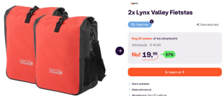 2 Lynx Valley Fietstassen voor €19,95 bij iBood