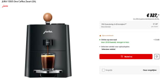 Jura ONO (EA) espressomachine voor €327 bij de Mediamarkt