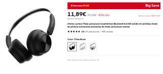 Lenovo Th66 auriculares inalámbricos por 11,89€