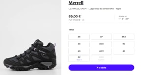 Zapatilla de senderismo para Mujer Merrell Claypool Sport Mid Gore-Tex por 85€