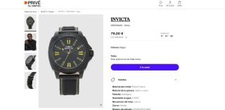 Reloj de hombre marca INVICTA SPEEDWAY por sólo 79€
