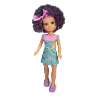 Nancy muñeca Curly Power Pelo Morado por