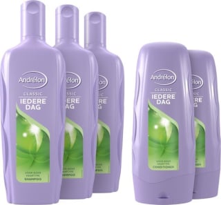 Andrélon Classic Iedere Dag Shampoo en Conditioner - 3 x 300 ml + 2 x 300 ml bij Bol.com