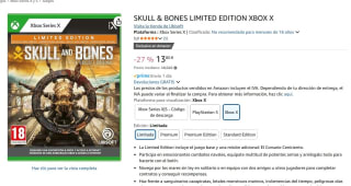 Juego Skull & Bones Limited Edition Xbox por 13,80€