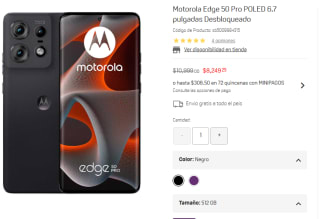 Motorola Edge 50 Pro 512GB por $8,249.25 en Suburbia