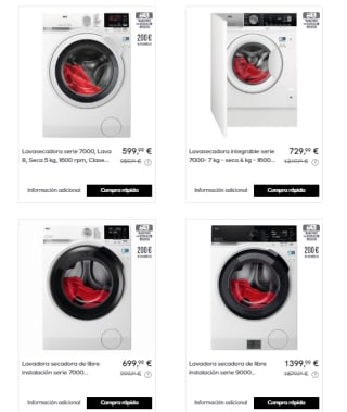 Recopilación de Secadoras y Lavasecadoras AEG con Hasta 50% DTO en Privalia