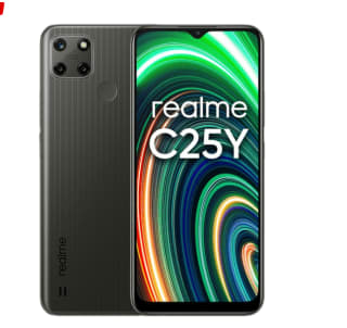 Móvil - realme C25Y, Metal Gray, 128 GB, 4 GB RAM por 139