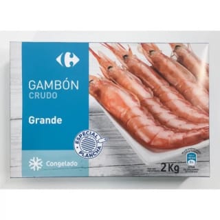 GAMBÓN crudo grande Carrefour por 25,49€ (2 unidades)