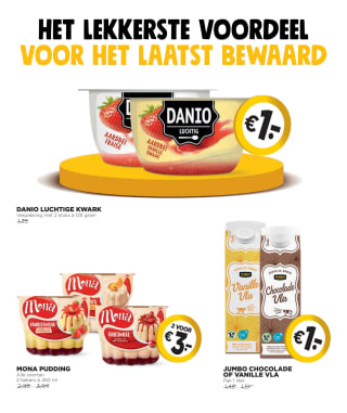Jumbo actie de euro show 4 weken lang heel veel producten voor €1