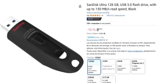 SanDisk Ultra 128 GB, USB 3.0 flash drive por 8,95€