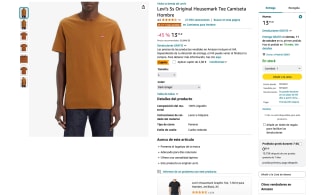 Camiseta Levi's Ss Original Housemark Tee Hombre por solo 11,69€