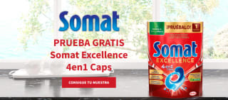 Muestra gratis Capsulas lavavajillas Somat Excellence 4 en 1