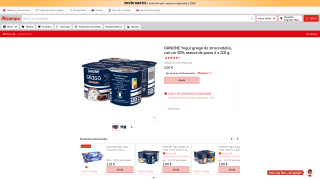 Yogur Griego de Stracciatella Danone 4 x 110 g por 1€