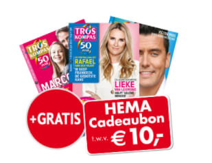 Een halfjaar TrosKompas voor €10 + cadeaubon van Hema t.w.v. €10,-