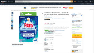 Pato Discos Activos Agua Azul Aplicador WC con Recambio por 1,99€