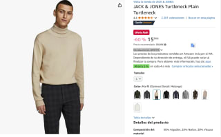 Jersey Jack & Jones Turtleneck hombre por 15,99€
