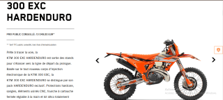 Moto 2024 KTM 300 EXC HARDENDURO à 13 049€