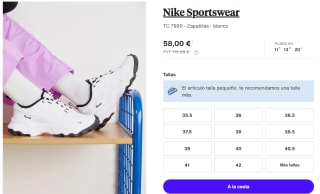 Zapatillas para Mujer Nike TC 7900 por 58€