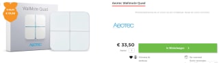 Aeotec Wallmote 4 Knops Z-Wave Plus voor €33,50 bij sossolutions