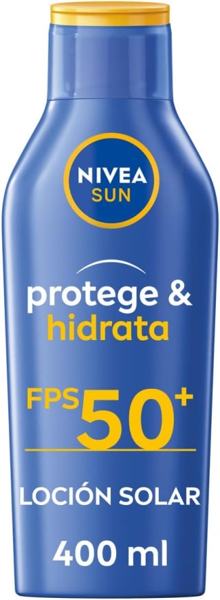 2 cremas Nivea Sun Protege & Hidrata Leche Solar FP50+ total 800ml por 17,89€