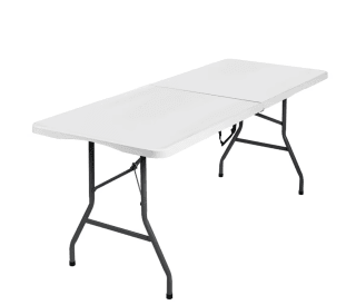 Mesa Plegable Rectangular 180cm 150 Kg Carga por solo 28,89€