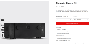 Marantz Cinema 40 Zilver of zwart voor €1.699