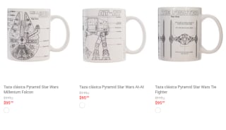 Tazaz de Star Wars desde $95 en Liverpool