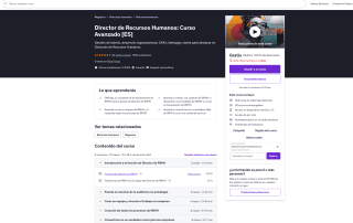 Director de Recursos Humanos: Curso Avanzado [ES] Gratis