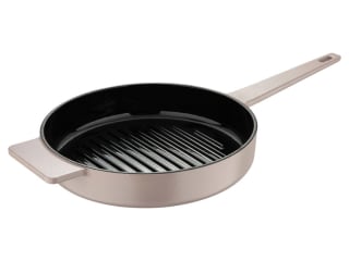 Gietijzeren grillpan Ø 25cm beige of zwart voor €7,17 in de Lidl webshop