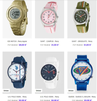 Recopilación relojes de marca desde 28€ en Zalando Privé