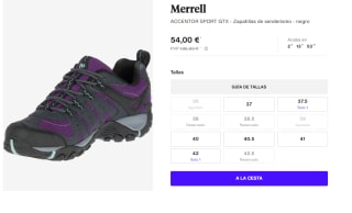 Zapatillas de Trekking para Mujer Merrell Accentor Sport GTX por 54€